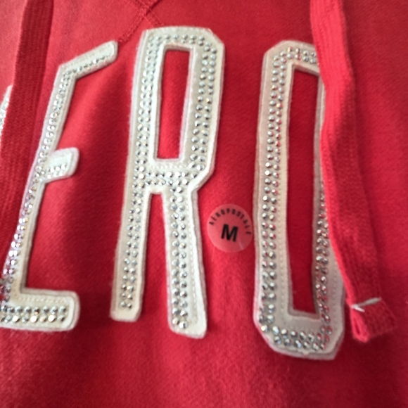 Aeropostale Y2K New With Tag Women's Casual Hoodie Sweater Red Size Medium - Picture 8 of 13